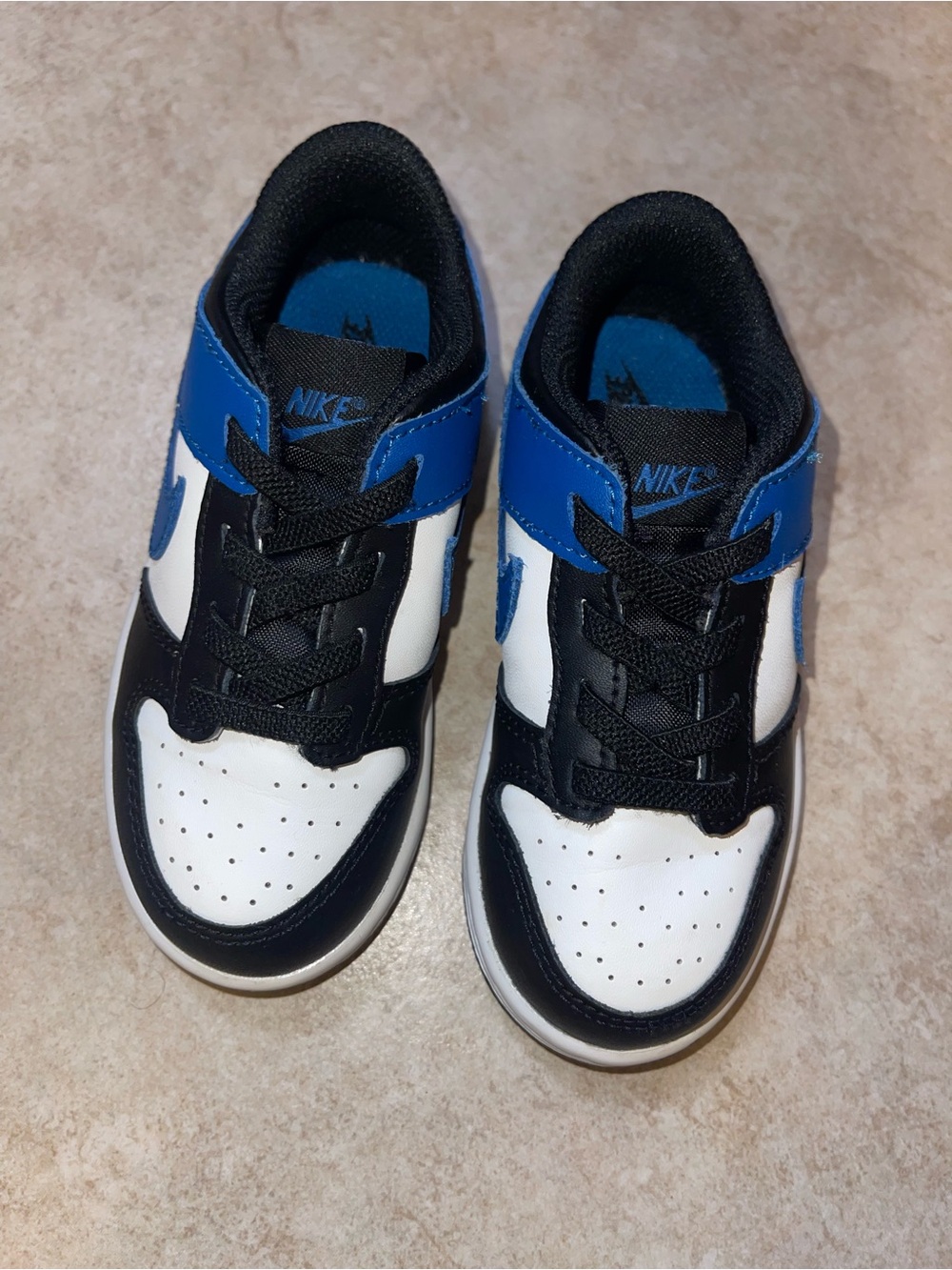 Nike Dunk Kids Black White and Blue